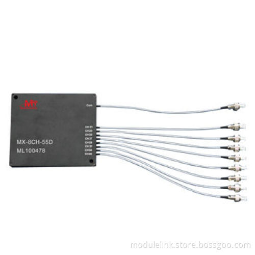 100GHz DWDM Mux/Demux, Small Box with Pigtails/Aluminum Case Compatible with 19-inch Rack